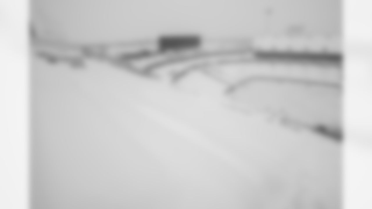 Snow removal at Highmark Stadium in preparation for a Divisional Round matchup against the Kansas City Chiefs, January 19, 2024.