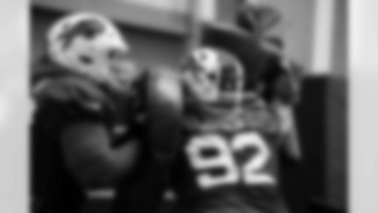 DaQuan Jones, Phidarian Mathis. Buffalo Bills Week 15 Practice, December 11, 2025 at Buffalo Bills Training Center.