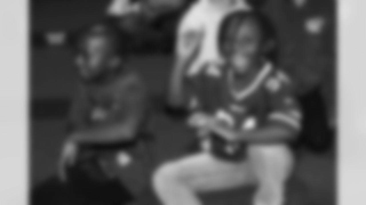 Billy Buffalo, DJ Milk, DJ Yes and Highmark host a Buffalo Bills pep rally for Heritage Heights Elementary students, November 14, 2025.