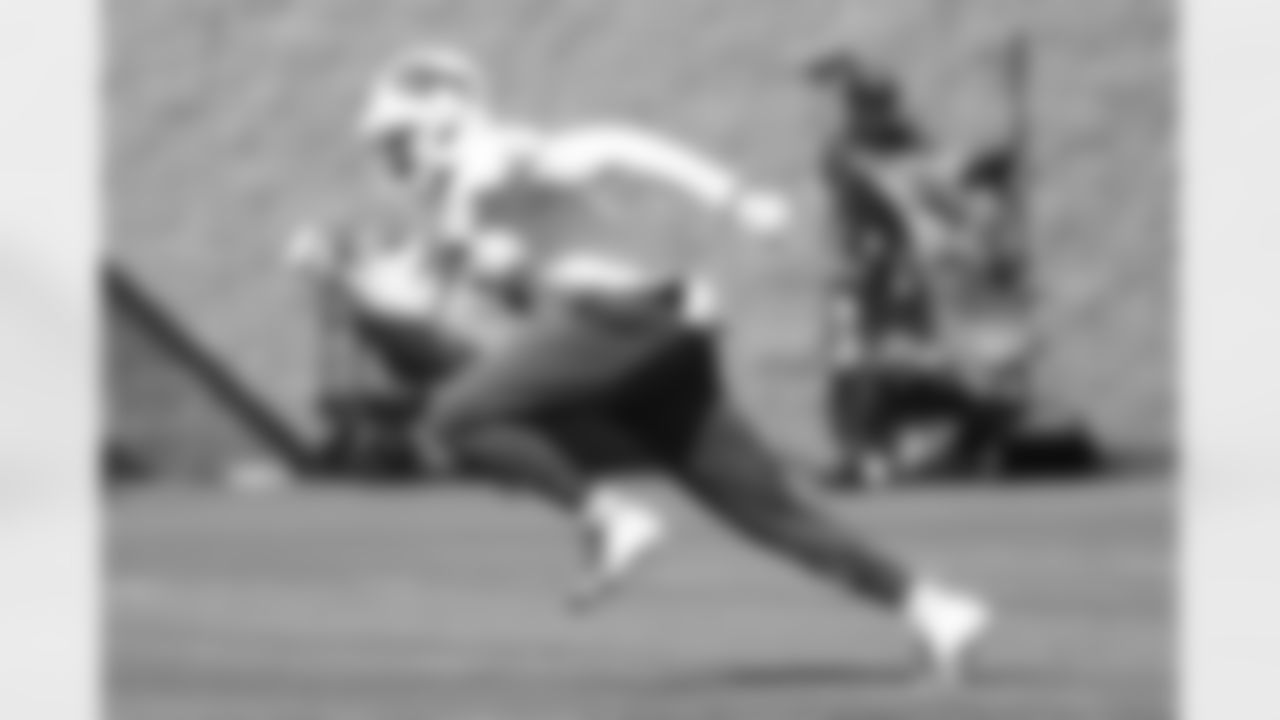 Joshua Palmer (5). Buffalo Bills Training Camp, August 27, 2025 at Buffalo Bills Training Facility.