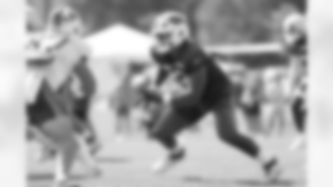 Hayden Harris (52). Buffalo Bills Training Camp, July 29, 2025 at St. John Fisher University.