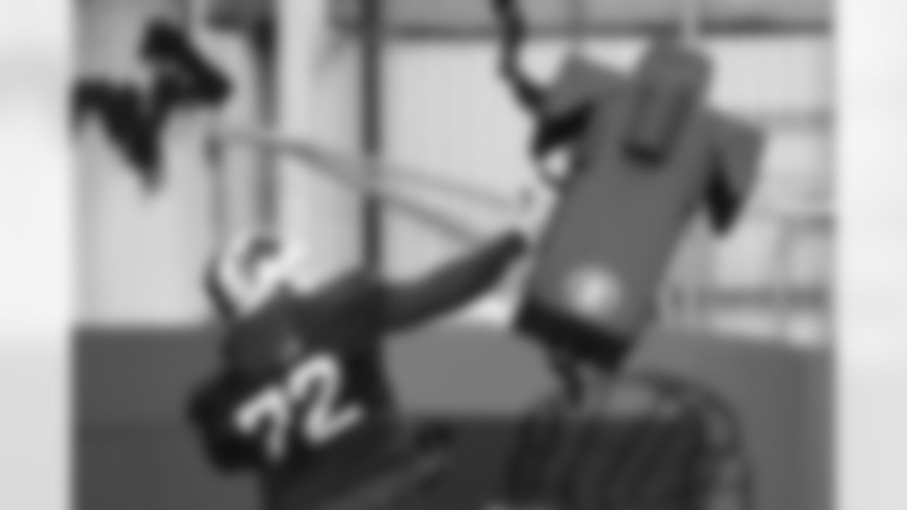 Phidarian Mathis (72). Buffalo Bills Wild Card Week Friday Practice, January 09, 2026 at Buffalo Bills Training Center.