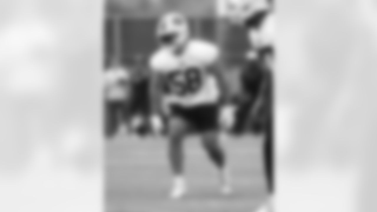Matt Milano (58). Buffalo Bills OTA workouts, June 03, 2025 at the Buffalo Bills Training Center.