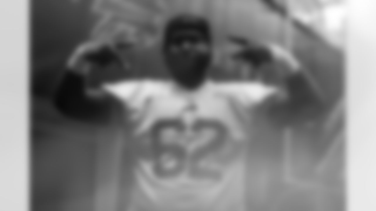 Sedrick Van Pran-Granger (62). Buffalo Bills Week 15 Practice, December 12, 2025 at Buffalo Bills Training Center.