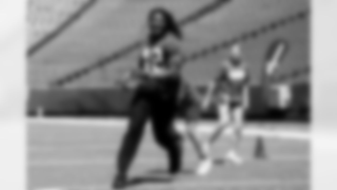 Dorian Williams (42). Buffalo Bills and Wegmans Play 60, May 16, 2025 at Highmark Stadium.
