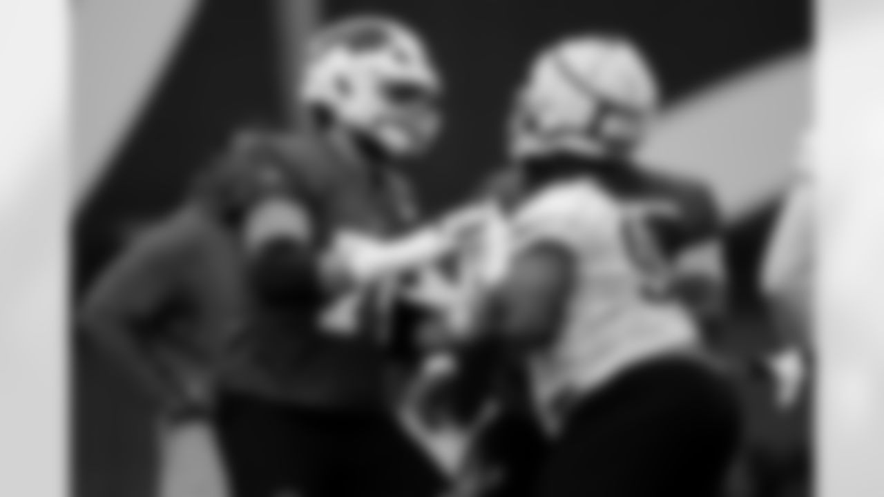 Ryan Van Demark (74). Buffalo Bills Week 17 Practice, December 26, 2025 at Buffalo Bills Training Center.