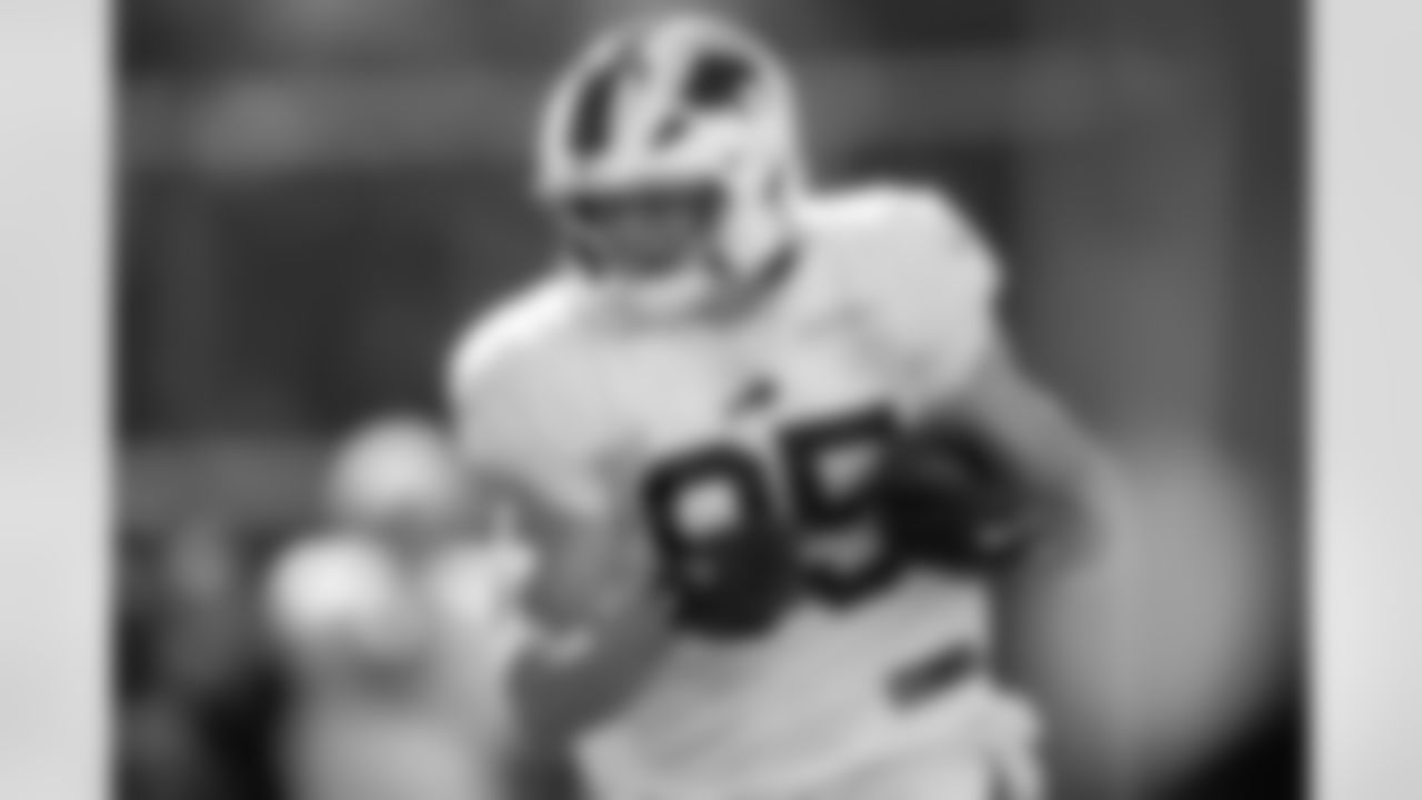 Jackson Hawes (85). Buffalo Bills Week 6 Practice, October 09, 2025 at Buffalo Bills Training Center.