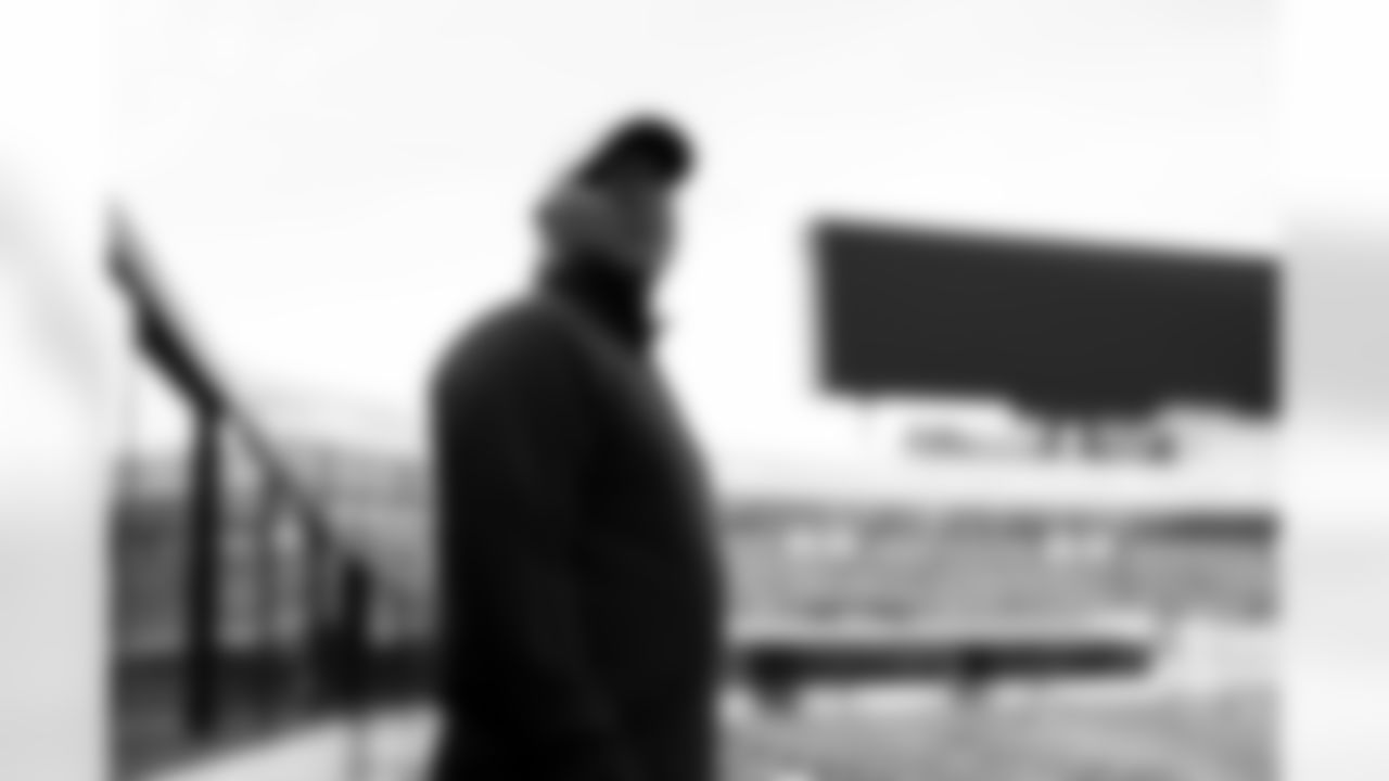 Behind-the-scenes from the Thurman Thomas video honoring the closing of Highmark Stadium, April 09, 2025.
