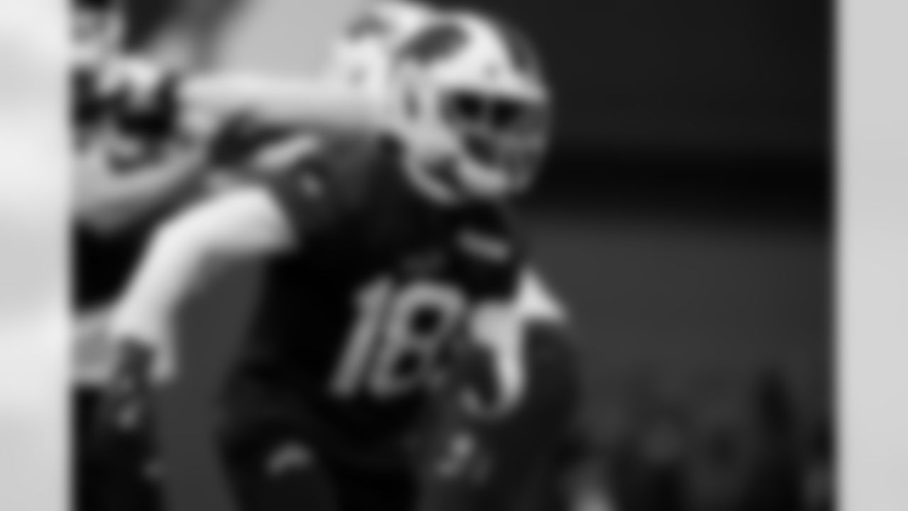 Brandin Cooks (18). Buffalo Bills Week 14 Practice, December 04, 2025 at Buffalo Bills Training Center.