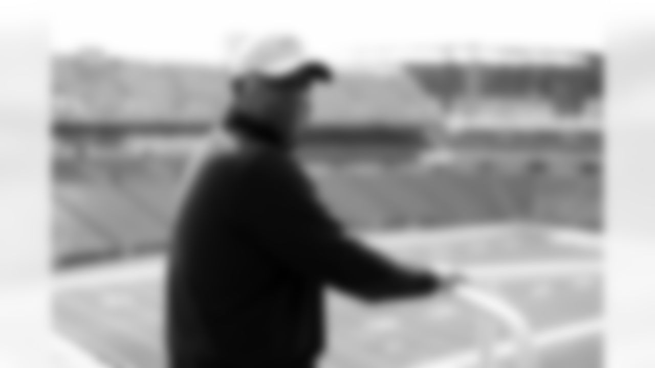 Behind-the-scenes from the Thurman Thomas video honoring the closing of Highmark Stadium, April 09, 2025.