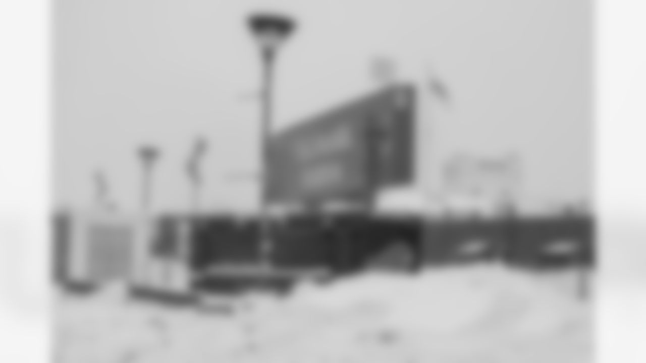 Snow removal at Highmark Stadium in preparation for a Divisional Round matchup against the Kansas City Chiefs, January 19, 2024.