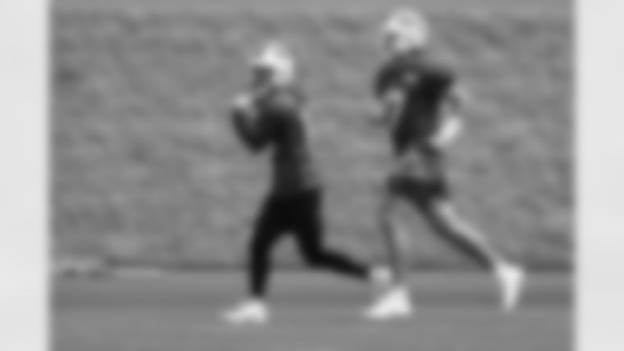 Khalil Shakir (10), Josh Allen (17). Buffalo Bills Mandatory Minicamp, June 12, 2025 at the Buffalo Bills Training Center.
