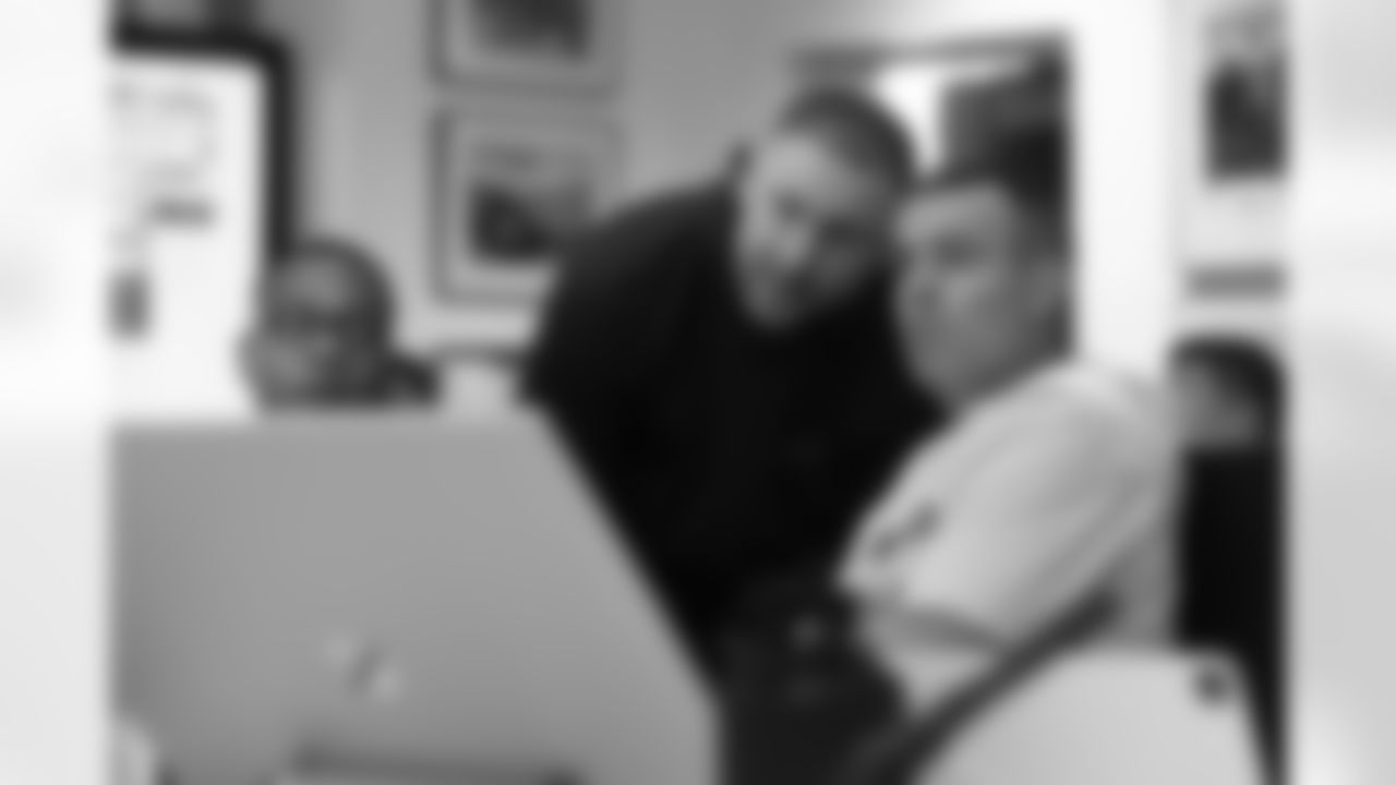 Scenes from the Buffalo Bills draft room during Rounds 4-7 of the 2025 NFL Draft at the Buffalo Bills Training Center on April 26, 2025.