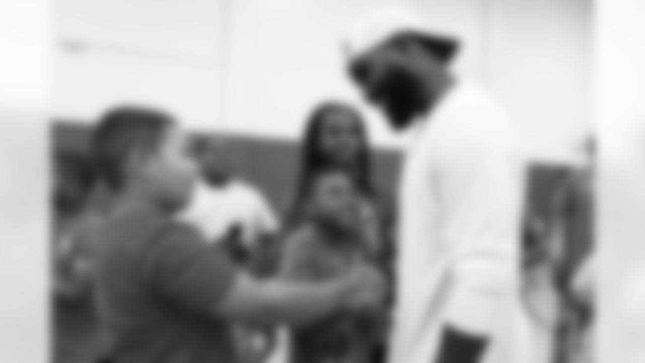 Buffalo Bills wide receiver Elijah Moore sponsors a Back to School Impact Program, July 21, 2025 at the Boys & Girls Club John F. Beecher Clubhouse in Buffalo. Moore donated back to school backpacks and a pizza party for young girls and boys.