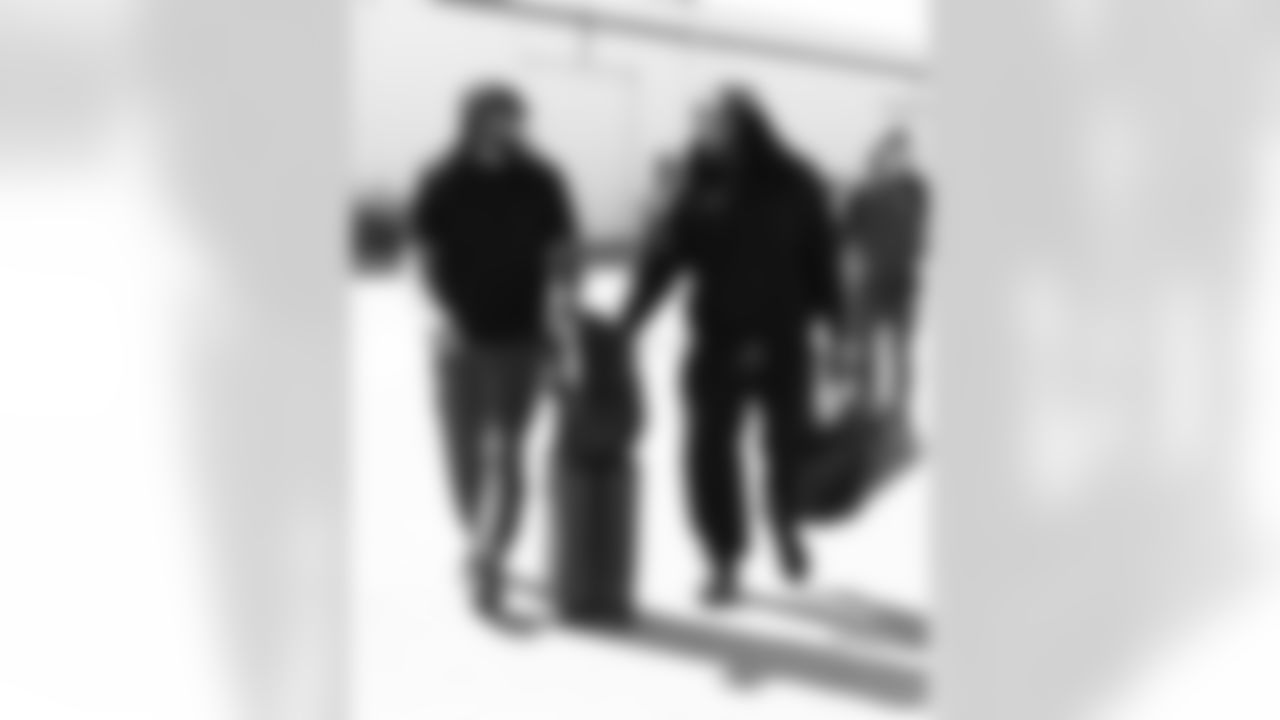 Shaq Thompson (45), Dorian Williams (42). Buffalo Bills travel to Atlanta, October 12, 2025 at Buffalo Niagara International Airport.