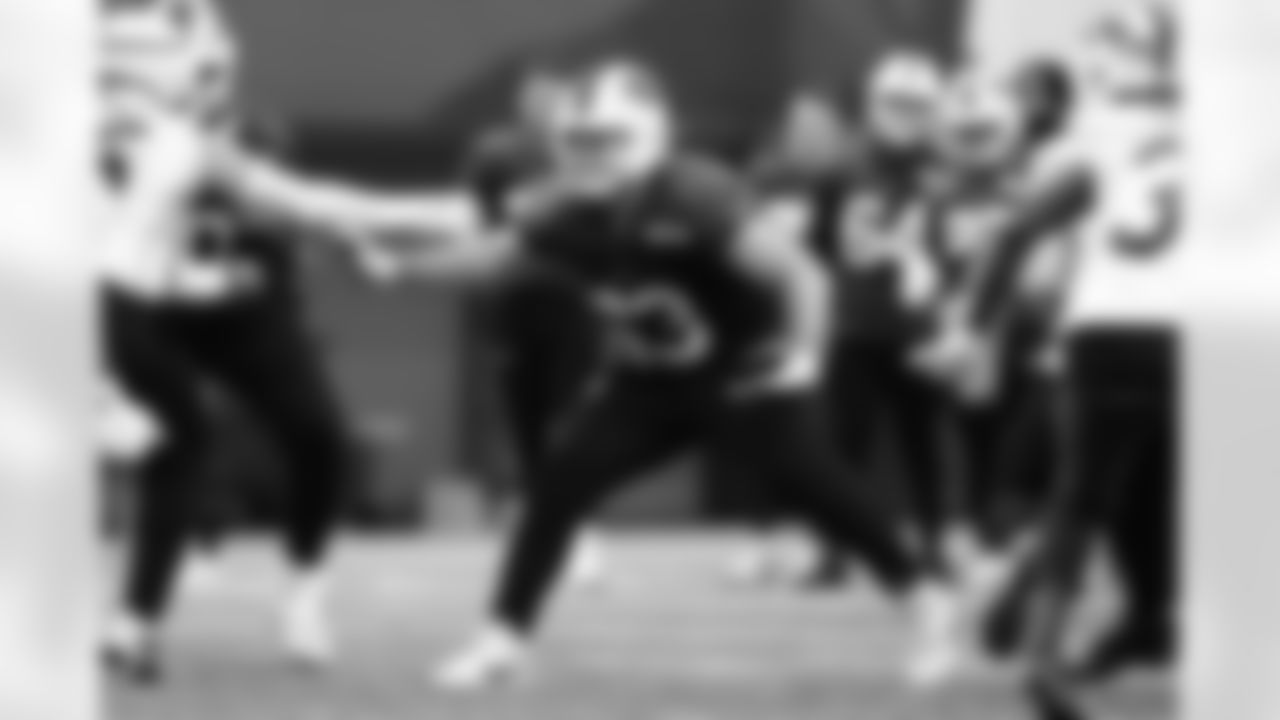 Nick Broeker (63). Buffalo Bills Week 9 Practice, October 30, 2025 at the Buffalo Bills Training Center.