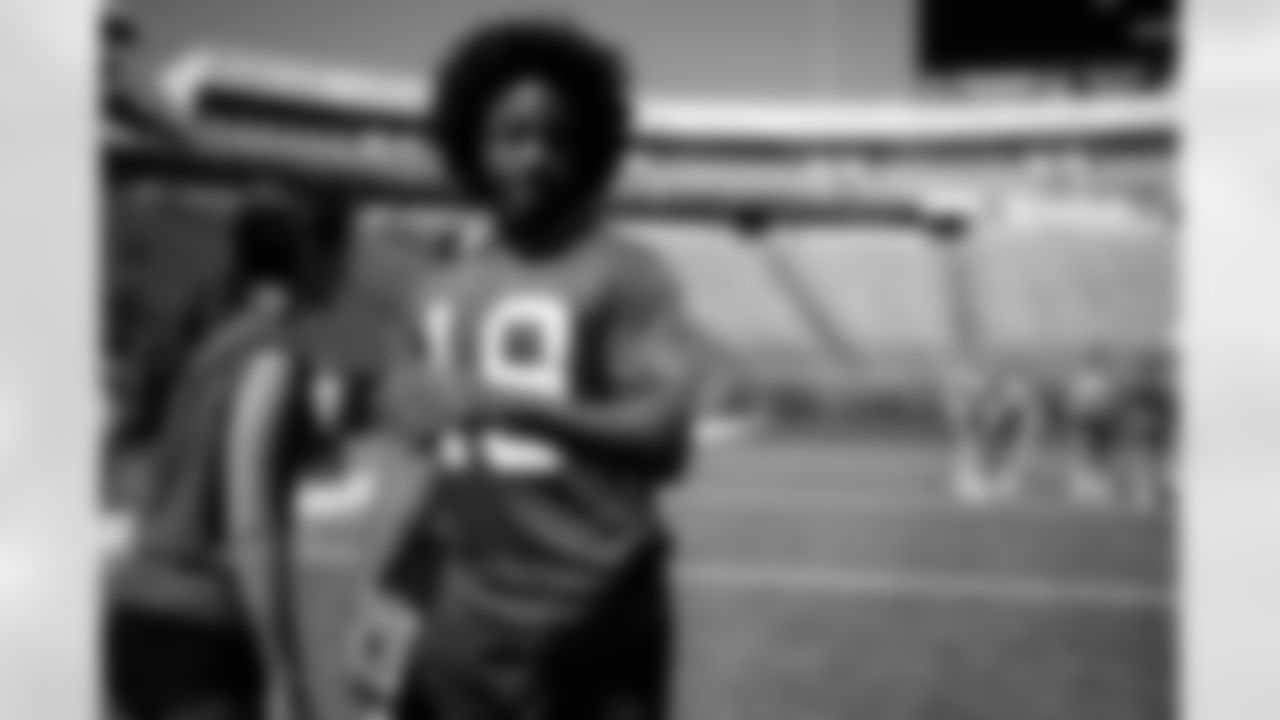KJ Hamler (19). Buffalo Bills and Wegmans Play 60, May 16, 2025 at Highmark Stadium.