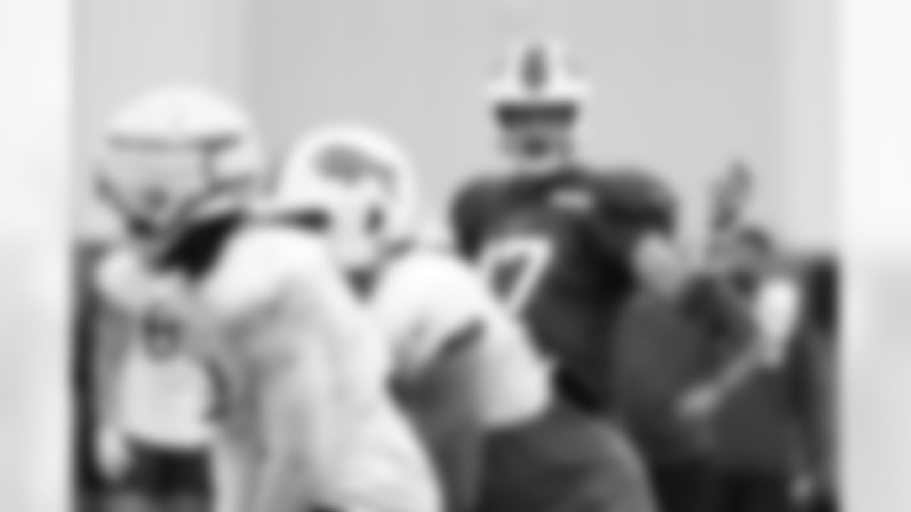 Josh Allen (17). Buffalo Bills Training Camp, August 20, 2025 at Buffalo Bills Training Facility.