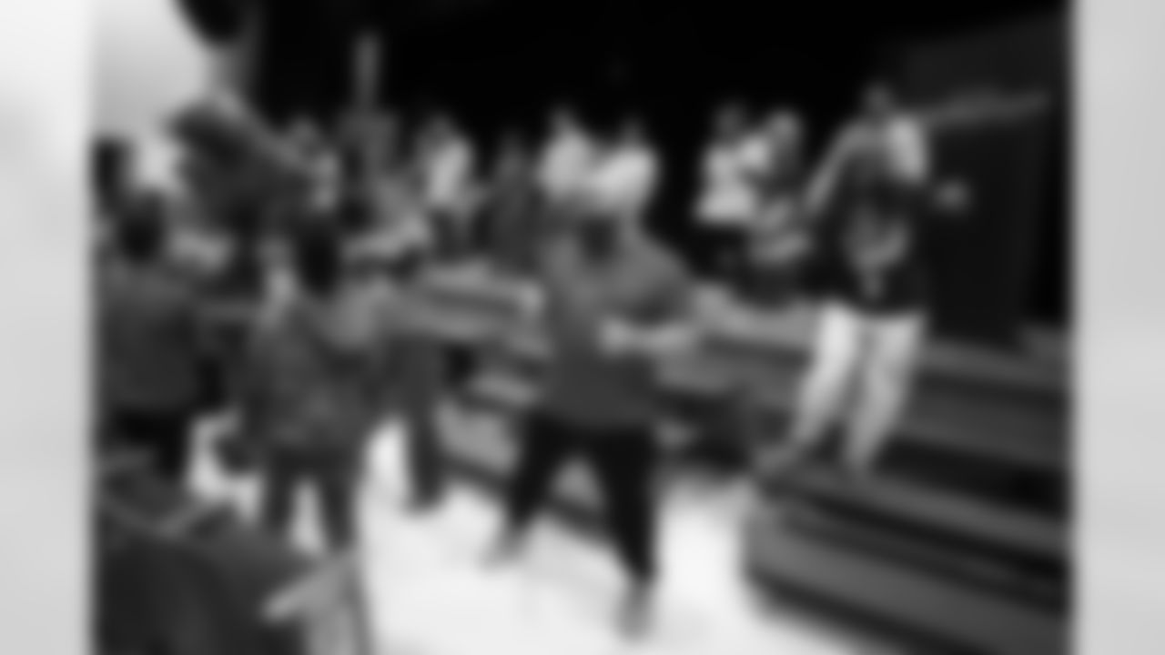 Buffalo Bills pep rally for students and staff at Windermere Boulevard Elementary School, December 19, 2025.