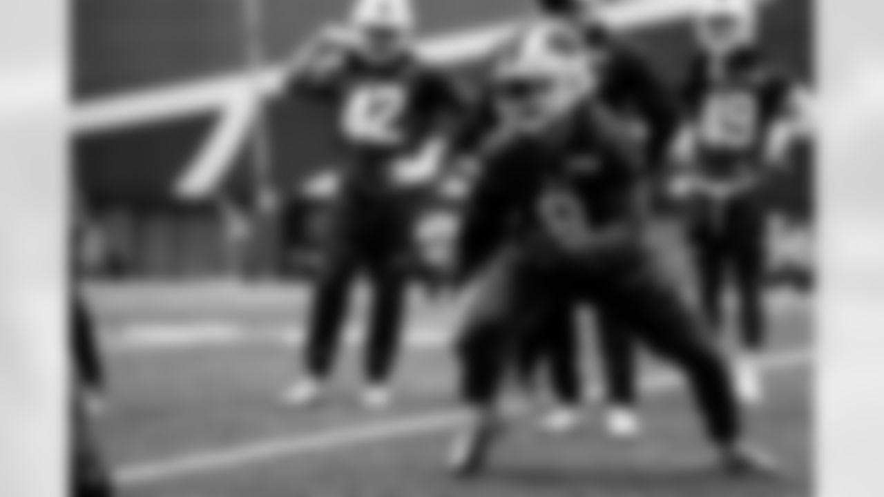 Terrel Bernard (8). Buffalo Bills Week 16 Practice, December 18, 2025 at Buffalo Bills Training Center.