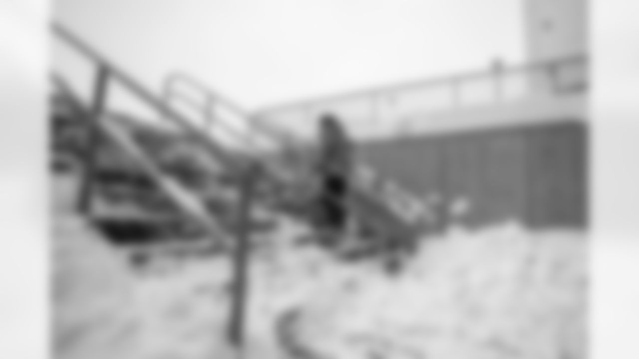 Snow removal at Highmark Stadium in preparation for a Divisional Round matchup against the Kansas City Chiefs, January 19, 2024.