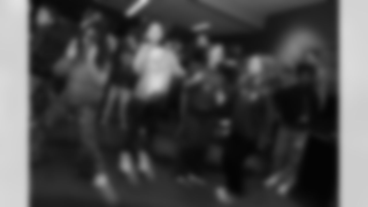 Billy Buffalo, DJ Milk, DJ Yes and Highmark host a Buffalo Bills pep rally for Heritage Heights Elementary students, November 14, 2025.