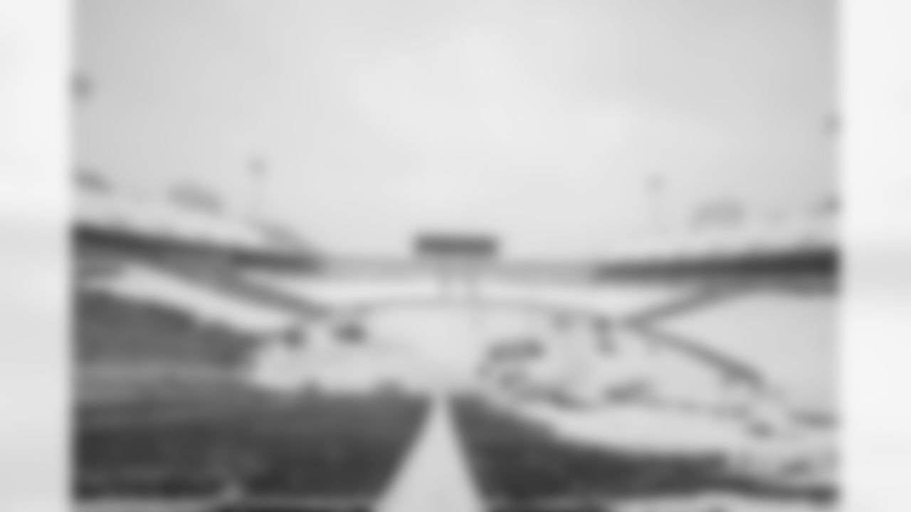 Snow removal at Highmark Stadium in preparation for a Divisional Round matchup against the Kansas City Chiefs, January 19, 2024.