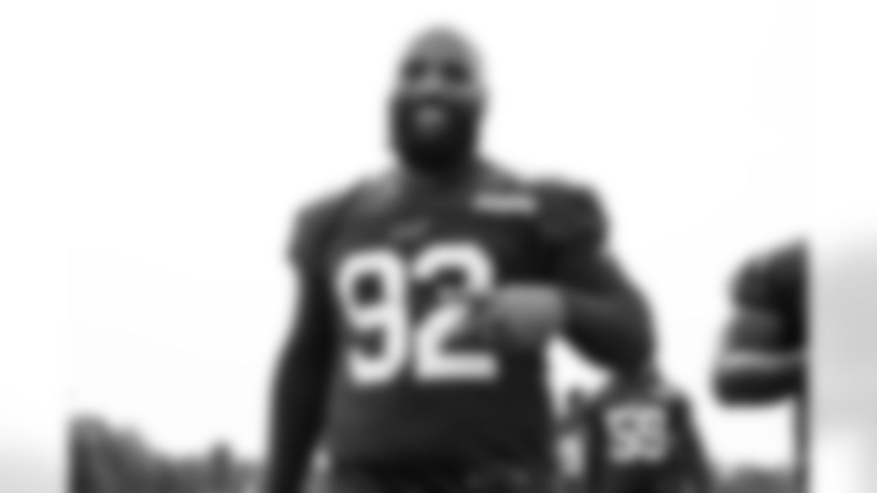 DaQuan Jones (92). Buffalo Bills week 4 Friday practice, September 27, 2024 at One Bills Drive.
