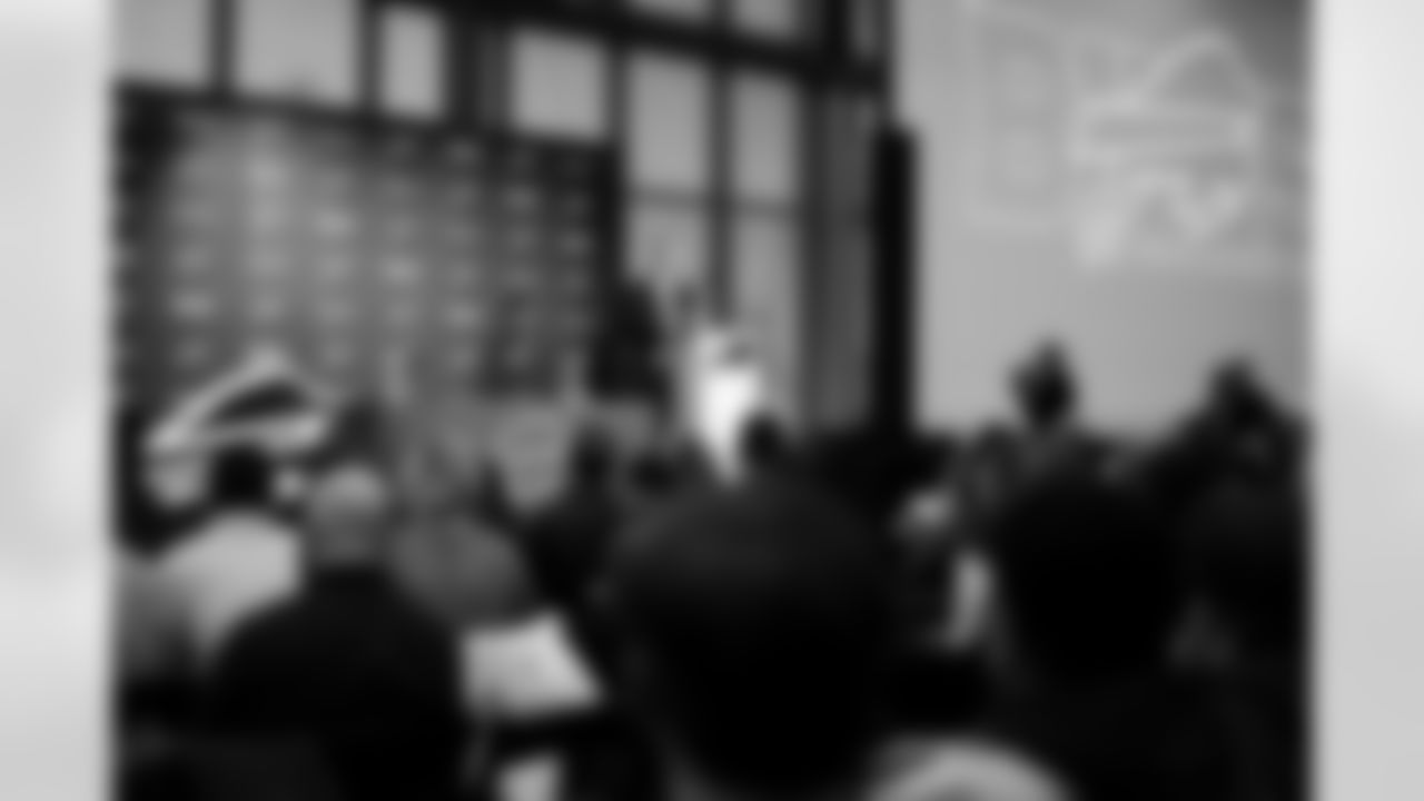 Joe Brady's Head Coach Introduction, January 29, 2026 at Buffalo Bills Training Center.