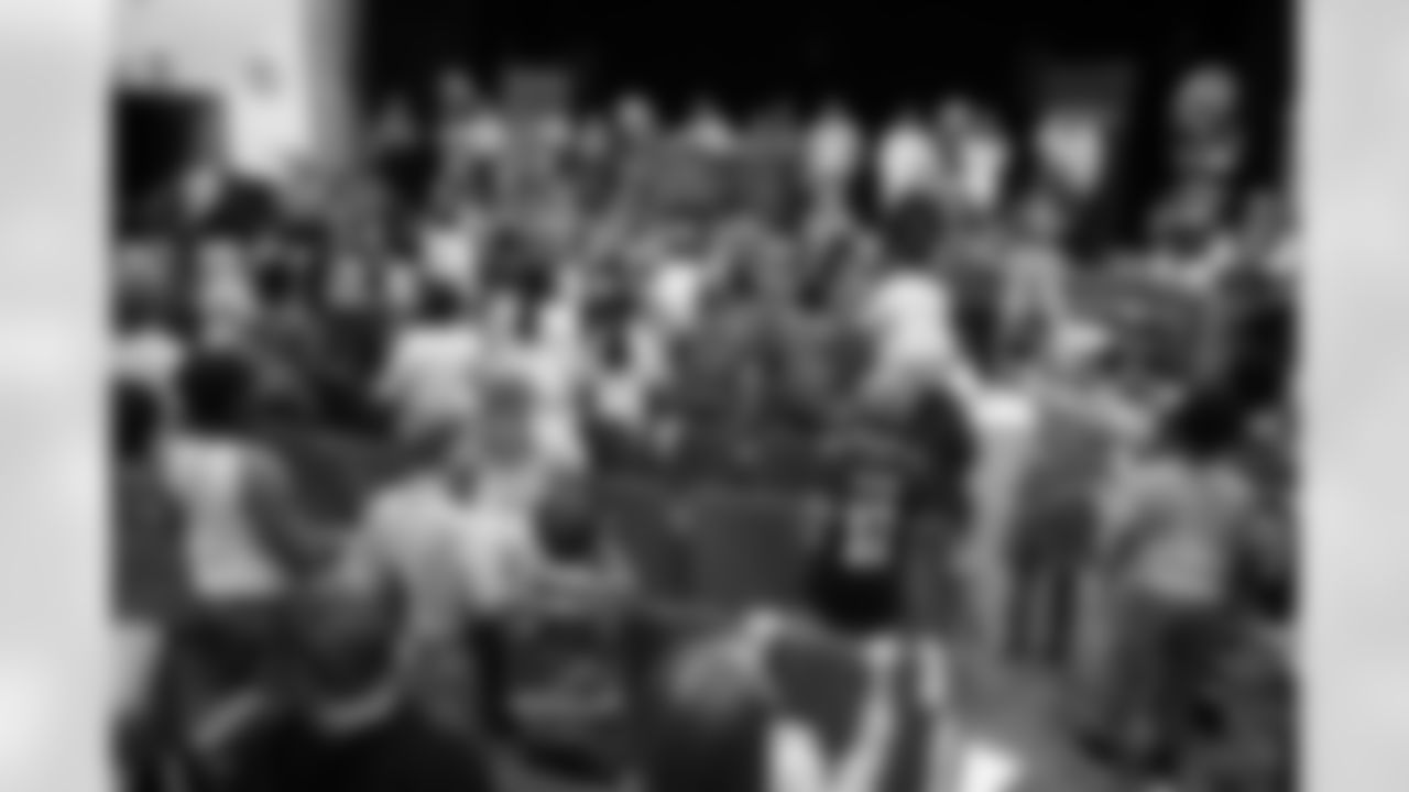 Buffalo Bills pep rally for students and staff at Windermere Boulevard Elementary School, December 19, 2025.