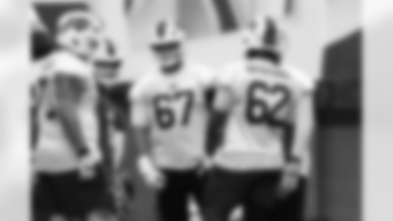 Travis Clayton (67). Buffalo Bills Wild Card Week Friday Practice, January 09, 2026 at Buffalo Bills Training Center.