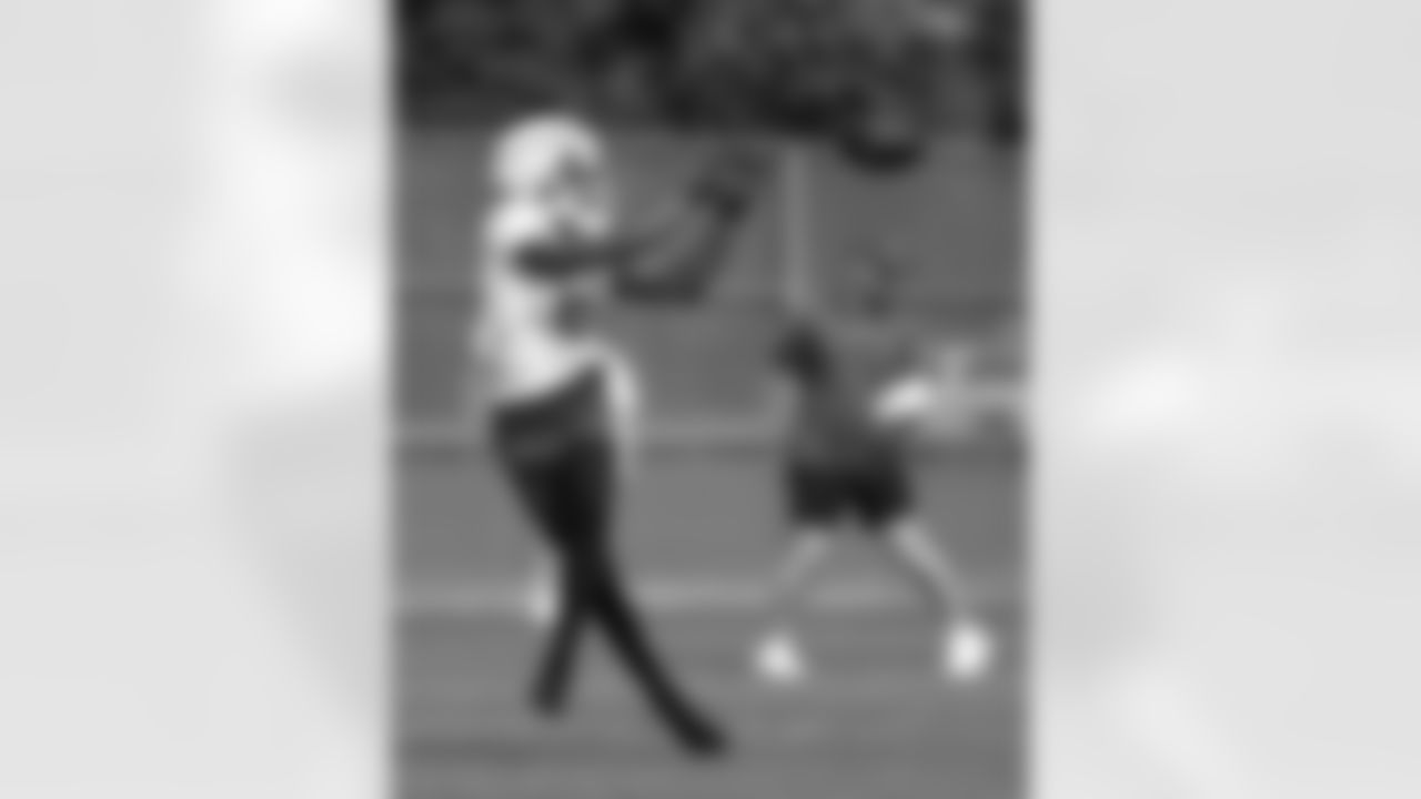 Kaden Prather (81). Buffalo Bills Training Camp, August 13, 2025 at Buffalo Bills Training Facility.