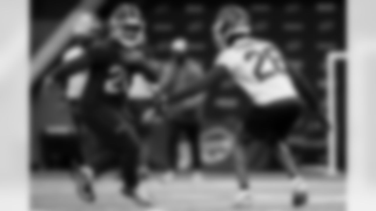 Frank Gore Jr. (20). Buffalo Bills Week 18 practice, January 01, 2026 at Buffalo Bills Training Center.