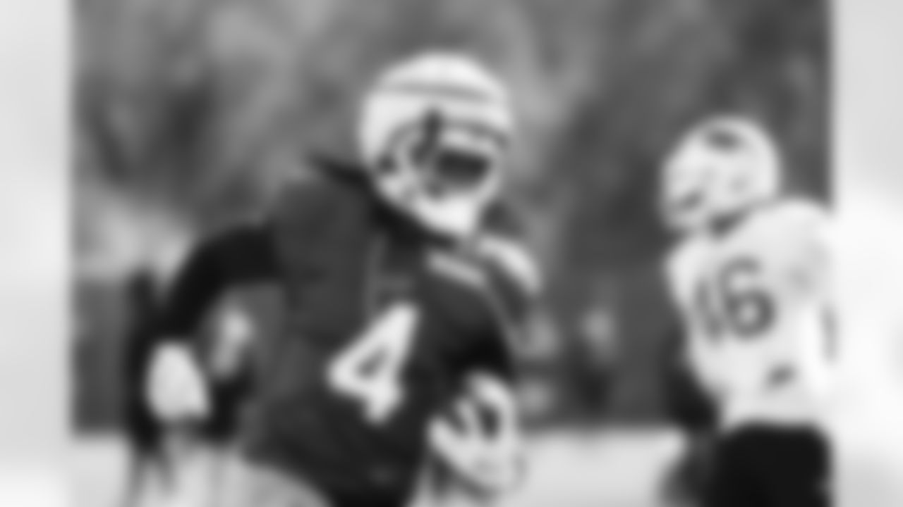 James Cook (4). Buffalo Bills Week 9 Practice, October 29, 2025 at the Buffalo Bills Training Center.