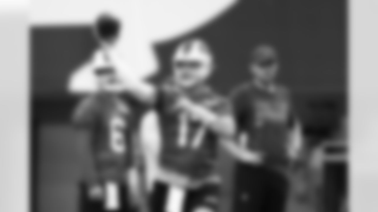 Josh Allen (17). Buffalo Bills Week 9 Practice, October 30, 2025 at the Buffalo Bills Training Center.