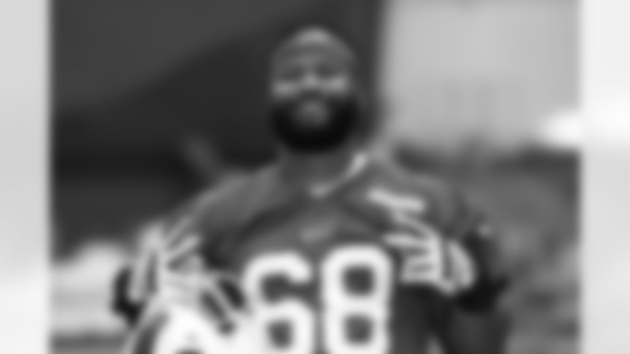 Tylan Grable (68). Buffalo Bills Mandatory Minicamp, June 10, 2025 at the Buffalo Bills Training Center.