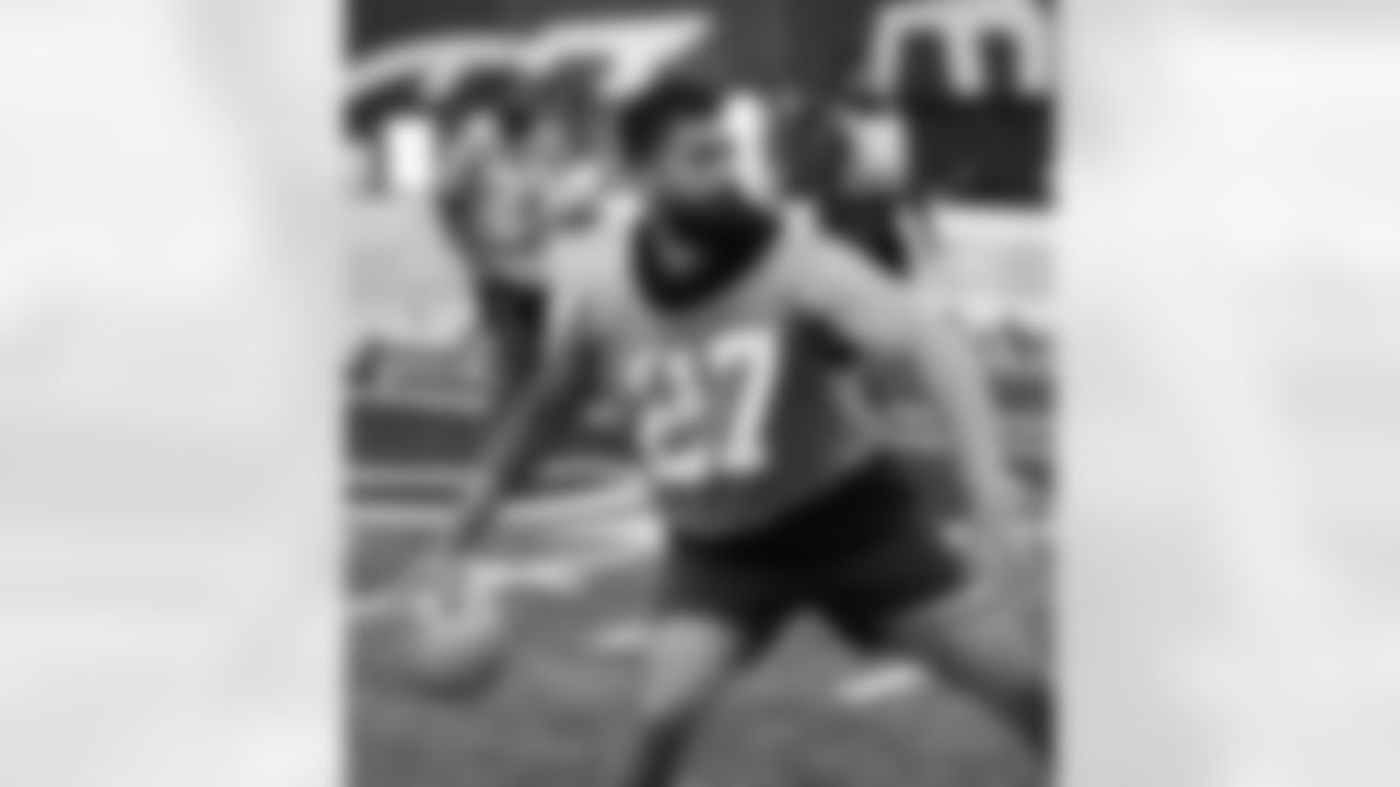 A.J. Epenesa. Buffalo Bills offseason workouts and dodgeball competition at One Bills Drive on May 15, 2024.