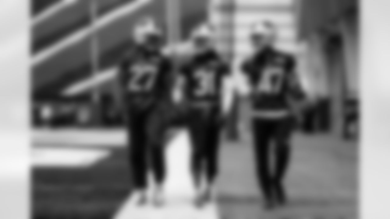 Maxwell Hairston, Tre'Davious White, Christian Benford. Buffalo Bills Week 16 Practice, December 19, 2025 at Buffalo Bills Training Center.