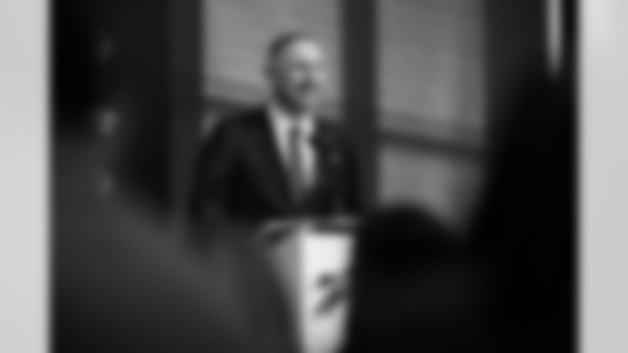 Joe Brady's Head Coach Introduction, January 29, 2026 at Buffalo Bills Training Center.