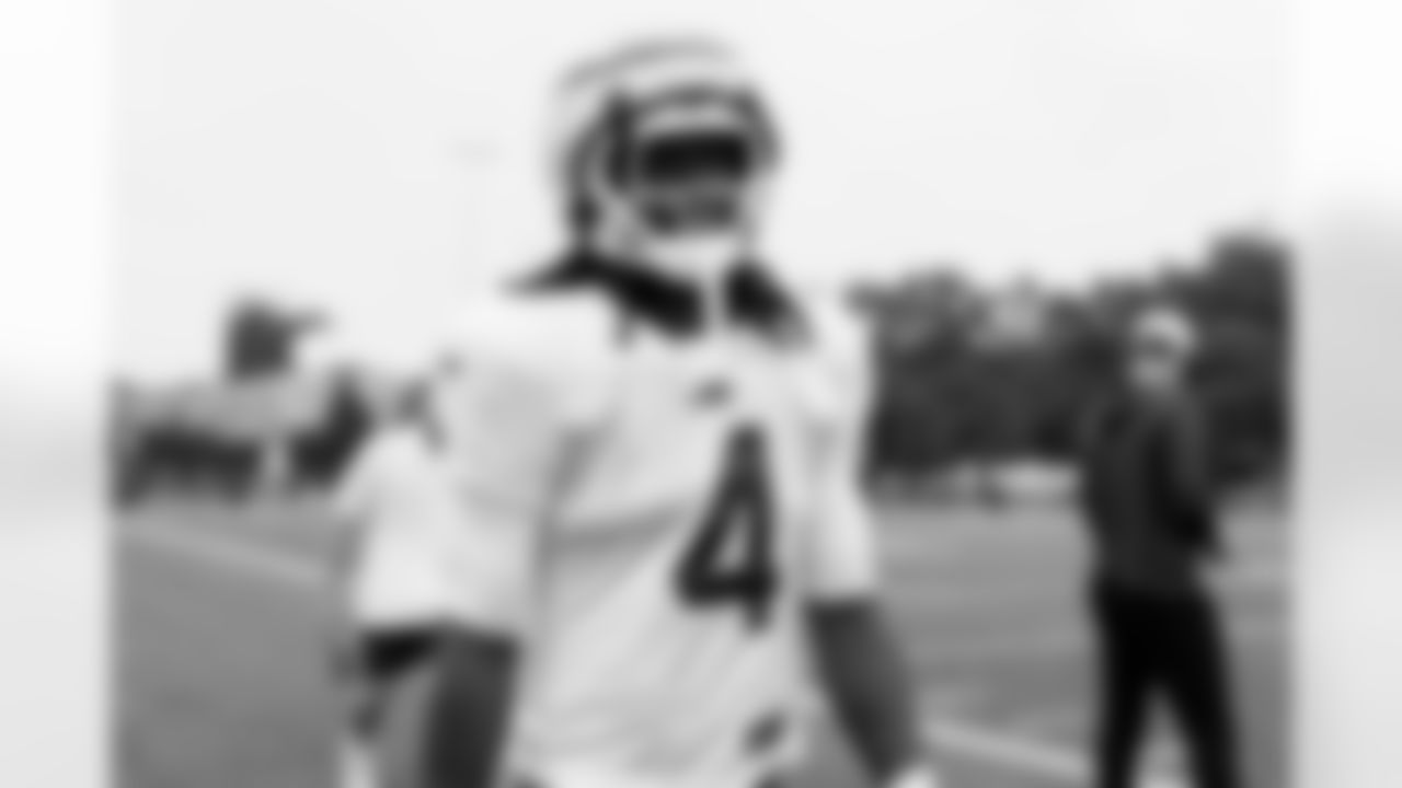 James Cook (4). Buffalo Bills Training Camp, July 31, 2025 at St. John Fisher University.