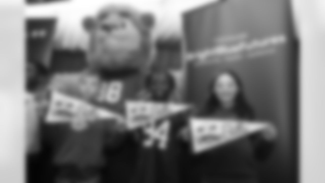 Billy Buffalo, DJ Milk, DJ Yes and Highmark host a Buffalo Bills pep rally for Heritage Heights Elementary students, November 14, 2025.