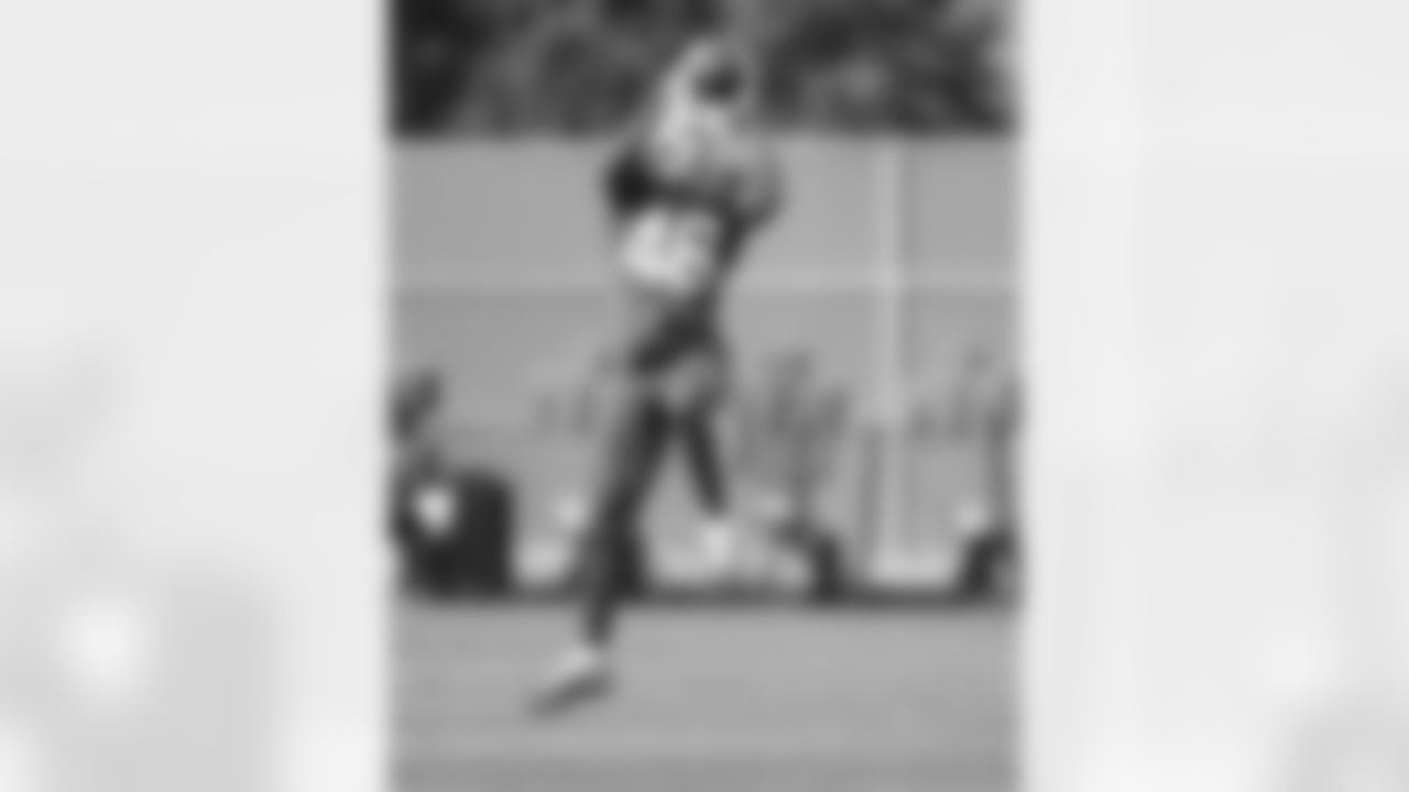 Ja'Marcus Ingram (46). Buffalo Bills Training Camp, August 13, 2025 at Buffalo Bills Training Facility.