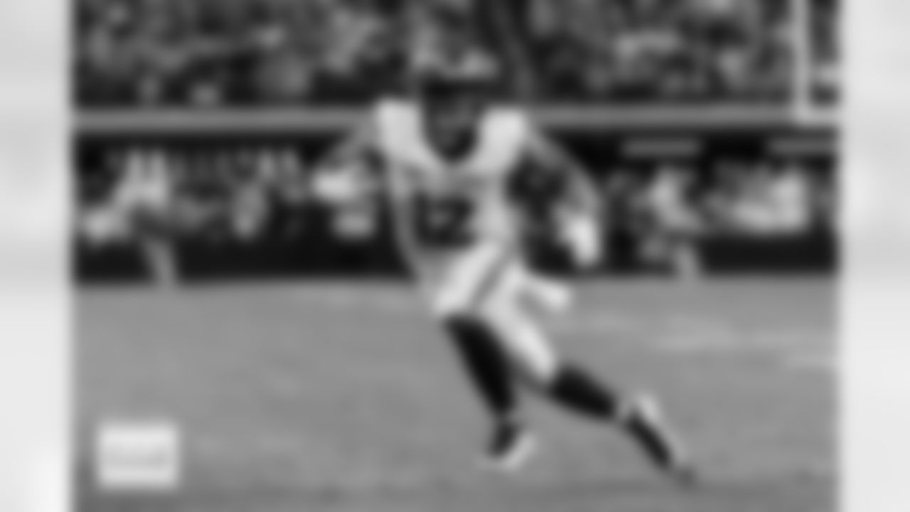 Denver Broncos running back RJ Harvey (12) runs with the ball during the Broncos' Week 14 game against the Las Vegas Raiders at Allegiant Stadium in Las Vegas, Nevada on December 7, 2025. Photo by Ben Swanson / Denver Broncos