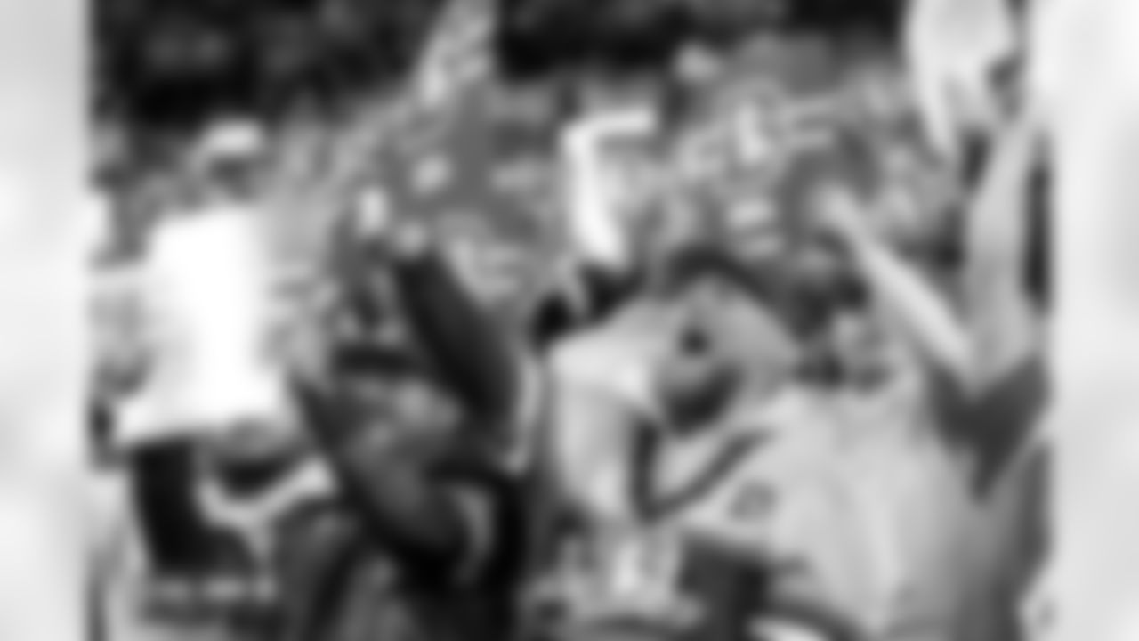 Denver Broncos fans participate in the card stunt before the Broncos' Week 10 game against the Las Vegas Raiders at Empower Field at Mile High in Denver, Colorado on November 6, 2025. Photo by Gavin Liddell / Denver Broncos