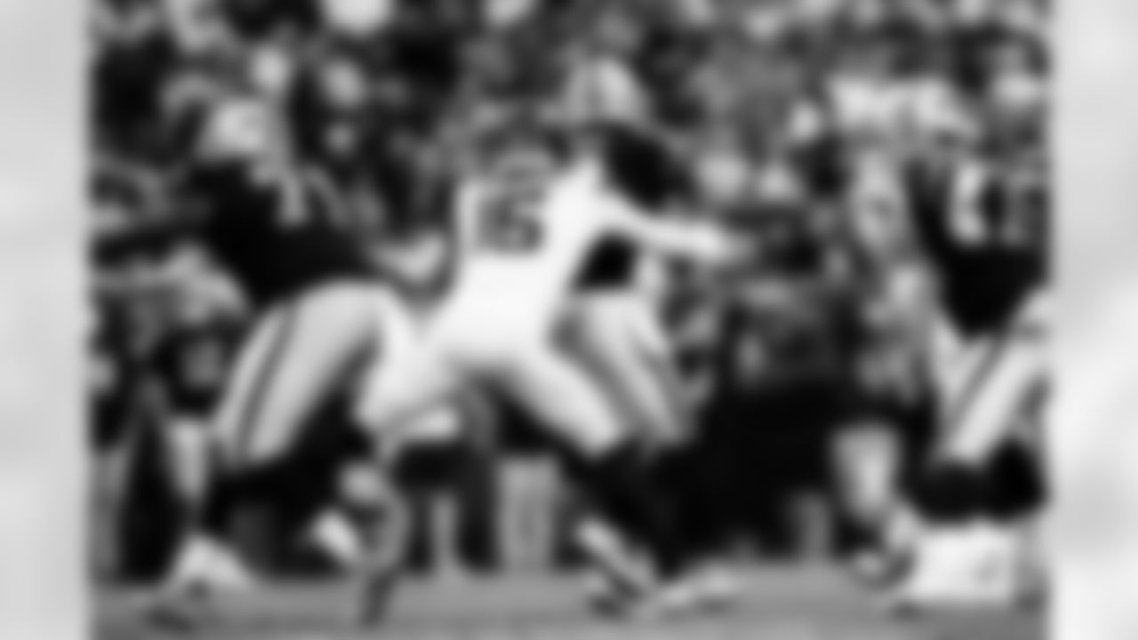 Denver Broncos linebacker Nik Bonitto (15) sacks Las Vegas Raiders quarterback Geno Smith (7) during the Broncos' Week 14 game against the Las Vegas Raiders at Allegiant Stadium in Las Vegas, Nevada on December 7, 2025. Photo by Gabriel Christus / Denver Broncos