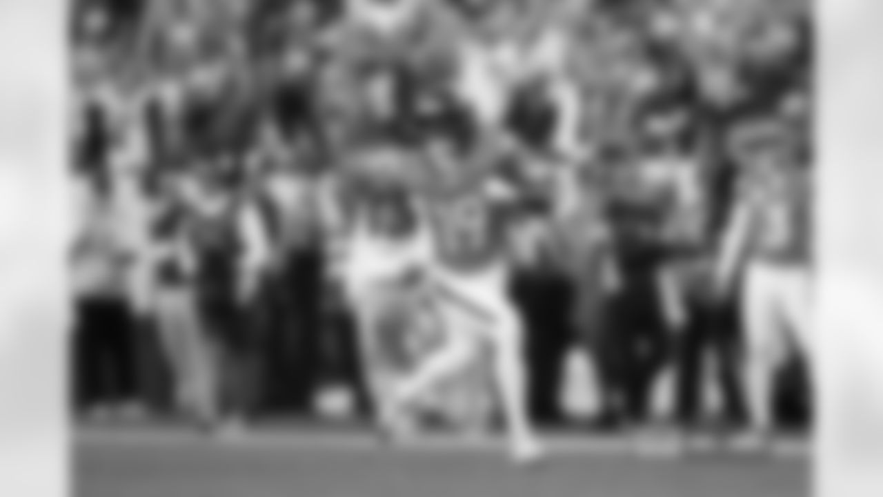 during the Broncos' Week 11 game against the Kansas City Chiefs at Empower Field at Mile High in Denver, Colorado on November 16, 2025. Photo by Gavin Liddell / Denver Broncos