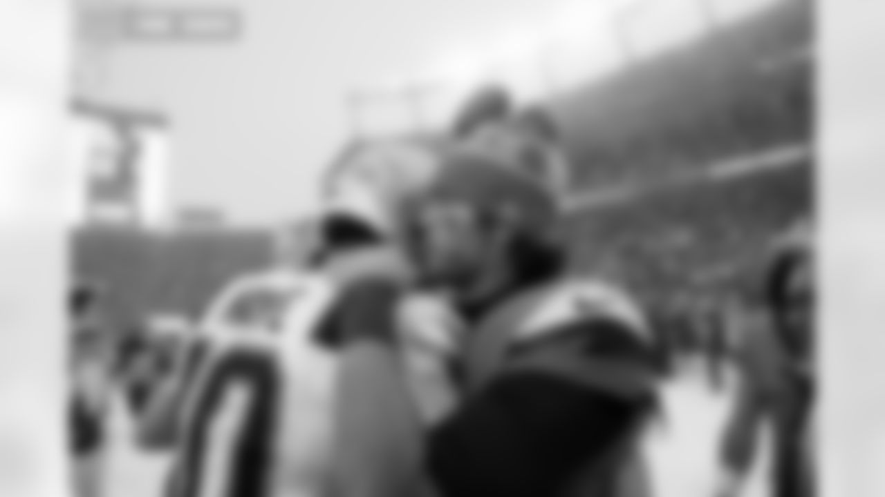 Jarrett Stidham (8) during the AFC Championship Game between the Denver Broncos and New England Patriots at Empower Field at Mile High in Denver, Colorado on January 25, 2026. Photo by Gabriel Christus / Denver Broncos