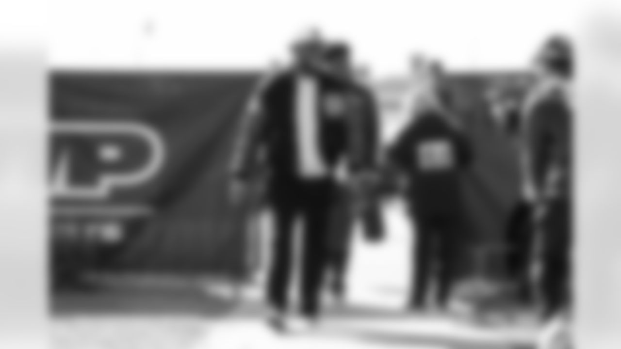 Audric Estime during team arrivals before the Broncos' Week 11 game against the Atlanta Falcons at Empower Field at Mile High in Denver, Colorado on November 17, 2024. Photo by Ben Swanson / Denver Broncos