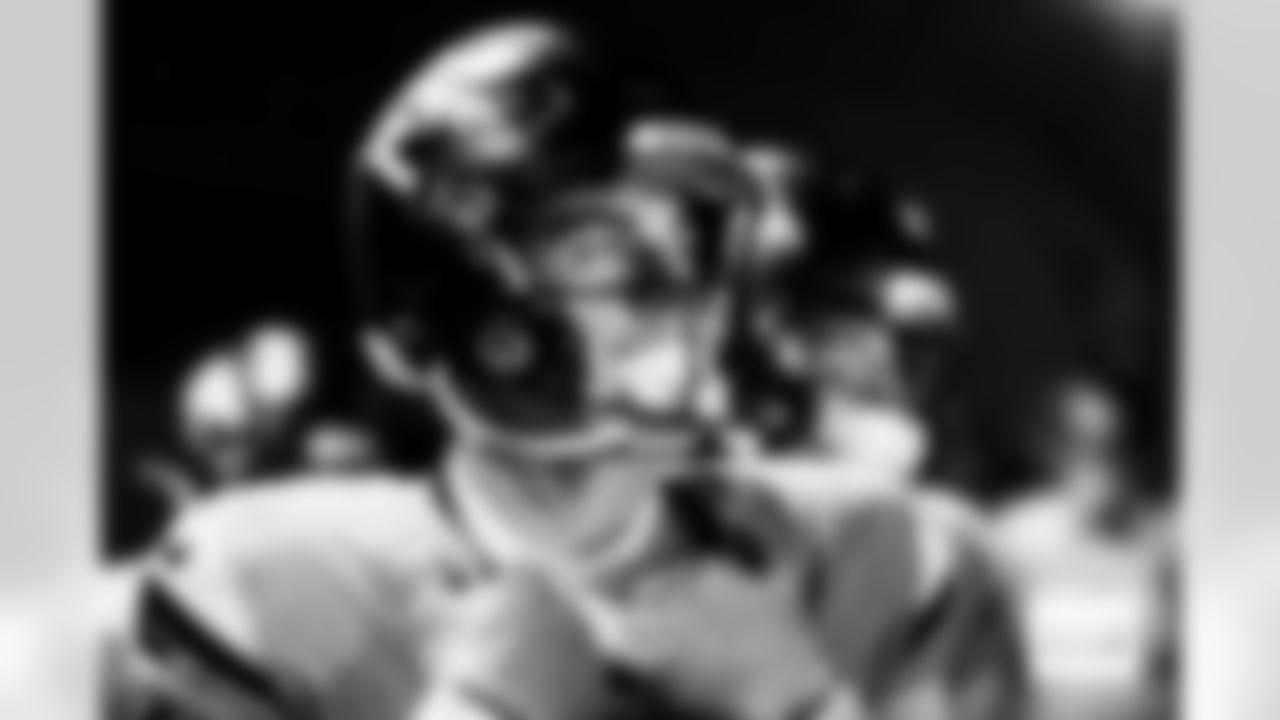 Denver Broncos quarterback Bo Nix (10) in the tunnel before the Broncos' Divisional Round playoff game against the Buffalo Bills at Empower Field at Mile High in Denver, Colorado on January 17, 2026. Photo by Ben Swanson / Denver Broncos