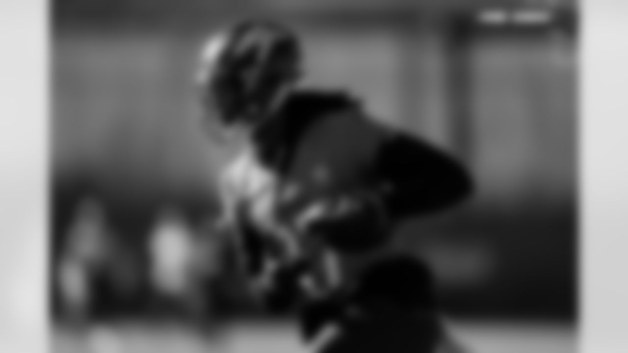 Lil'Jordan Humphrey during practice at Broncos Park Powered by CommonSpirit in Englewood, Colorado on January 22, 2026. Photo by Ben Swanson / Denver Broncos